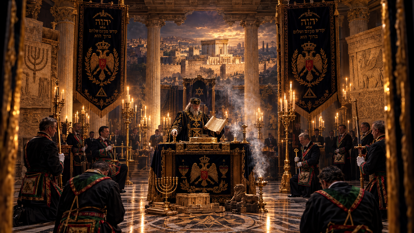 RITUALNO PREDAVANJE 16. STEPENA CRVENE MASONERIJE 1. POGLAVLJE
